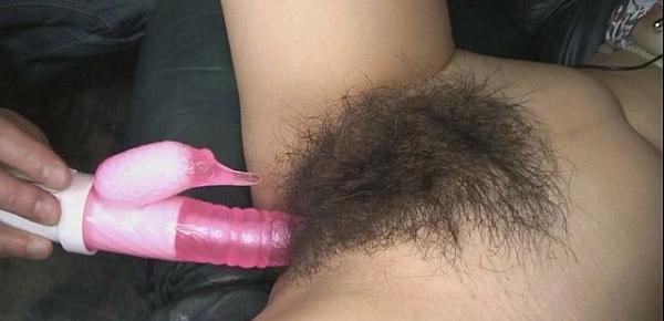  Kaoru Hairy Pussy Gets Filled With Toys